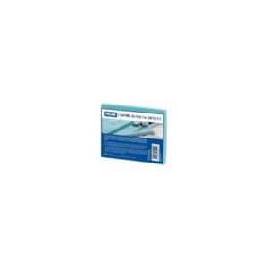 milan carving block plancha de grabado vinilo flexible formato s 9x7x0.6cm color azul