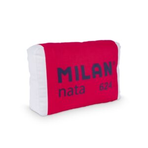 milan cojin con forma de goma milan nata 624 terciopelo mate 47.5x31.5x11.5cm color rojo