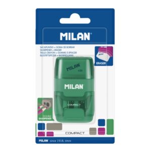 milan compact afilaborra cuchilla de acero de seguridad doble agujero para normal y maxi colores surtidos