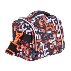 milan fingers bolsa isotermica porta alimentos de 5l gran capacidad apertura total 24.5x20x16cm color naranja