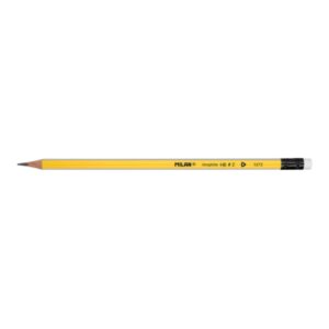 milan goma de borrar lapices de grafito hb color amarillo