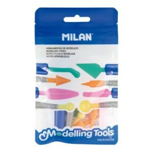 milan herramientas de modelado 2 mangos 8 puntas surtidas colores surtidos