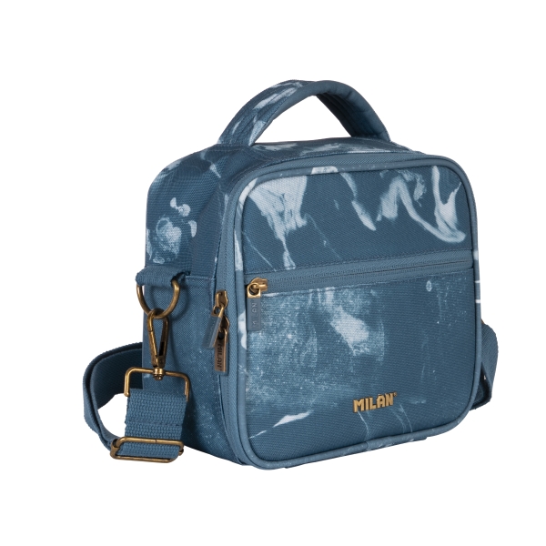 milan lava bolsa isotermica porta alimentos de 3.5l incluye 3 recipientes 23x20x11cm color azul