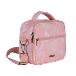 milan lava bolsa isotermica porta alimentos de 3.5l incluye 3 recipientes 23x20x11cm color rosa