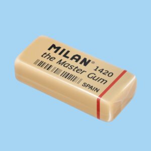 milan master gum goma de borrar para bellas artes envueltas individualmente miga de pan caucho sintetico color marron