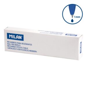milan p1 touch pack de 50 recambios punta de 1mm color azul