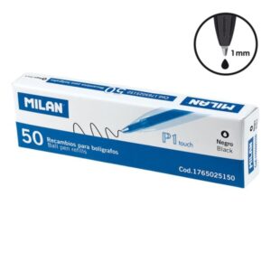 milan p1 touch pack de 50 recambios punta de 1mm color negro
