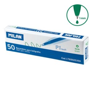 milan p1 touch pack de 50 recambios punta de 1mm color verde