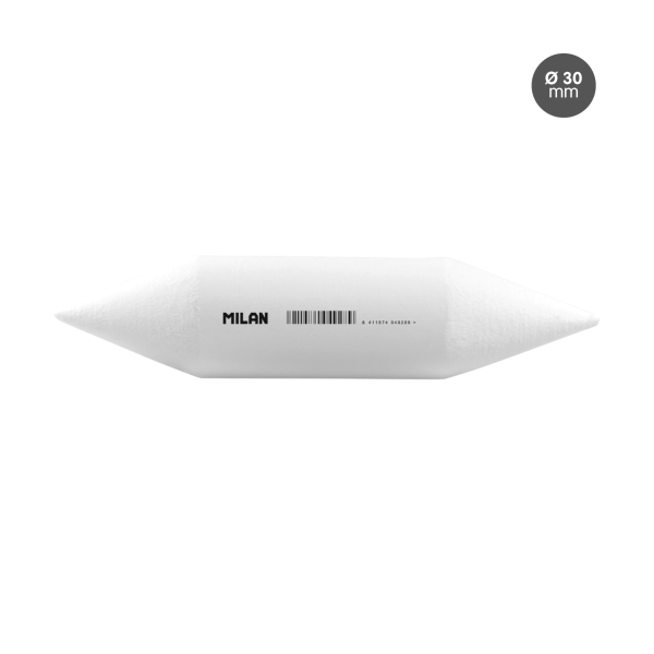 milanpack de 3 difuminos diametro de 30mm recomendado para bellas artes color blanco