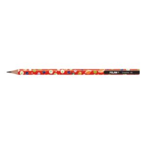 milan lapices de grafito hb bote redondo dibujos infantiles triangular colores surtidos