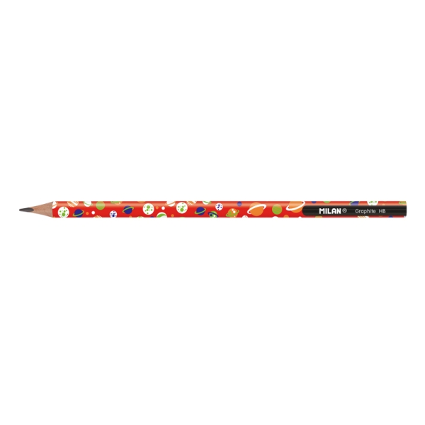 milan lapices de grafito hb bote redondo dibujos infantiles triangular colores surtidos