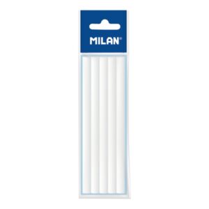 milan pack de 5 gomas de recambio para portagomas tri eraser color blanco