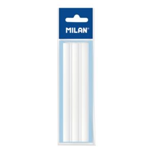 milan pack de 5 gomas de recambio para portagomas tri jet color blanco