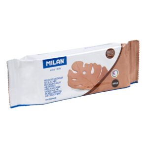 milan pasta para modelar seca al aire 400g facil de moldear color terracota