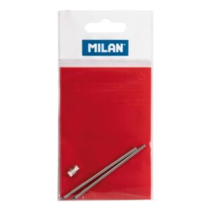 milan recambio para boligrafo multifuncion tinta azul tinta roja goma de borrar colores surtidos