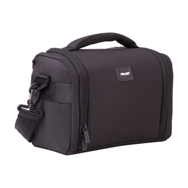 milan shadow bolsa isotermica porta alimentos de 5l gran capacidad apertura total 24.5x20x16cm color negro