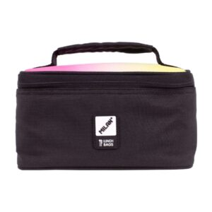 milan sunset bolsa isotermica porta alimentos de 1.5l incluye 1 recipiente 22x12.5x12cm color negro