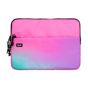 milan sunset funda para portatiles hasta 13" cierre de cremallera con tirador bolsillo delantero 34.5x26x2.5cm color rosa