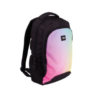 milan sunset mochila escolar 21l bolsillos laterales de malla compartimento interior para portatil 2 cremalleras 45x30x12cm color negro
