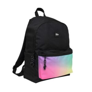milan sunset mochila escolar clasica 22l 2 cremalleras 41x30x18cm color negro