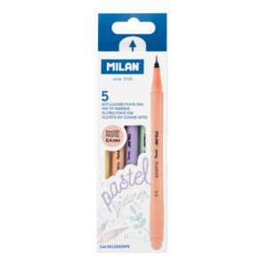 milan sway fineliner pack de 5 rotuladores punta fina sway pastel fineliner 0.4mm tinta al agua punta fina 0.4mm colores surtidos