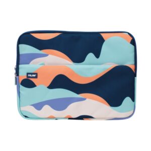 milan the fun funda para portatiles hasta 13" cierre de cremallera con tirador bolsillo delantero 34.5x26x2.5cm multicolor