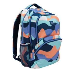 milan the fun mochila escolar 25l bolsillos laterales de malla compartimento interior para portatil 4 cremalleras 46.5x30x17cm multicolor