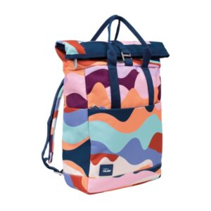 milan the fun mochila urbana 10l cierre superior enrollable 2 bolsillos laterales bolsillo trasero acolchado asas regulables 42x29x11cm multicolor