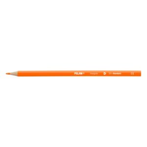 milan unicolor lapices de color naranja triangular color naranja