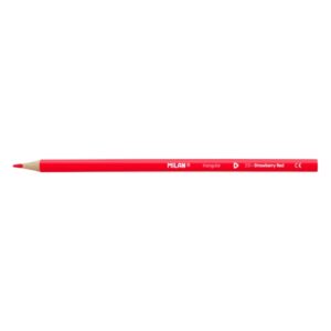 milan unicolor lapices de color rojo triangular color rojo