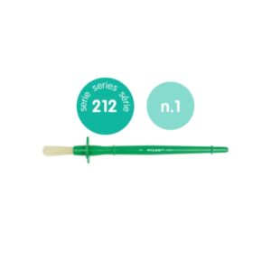 milan 212 pincel para cola y tempera numero 1 cerda natural color verde