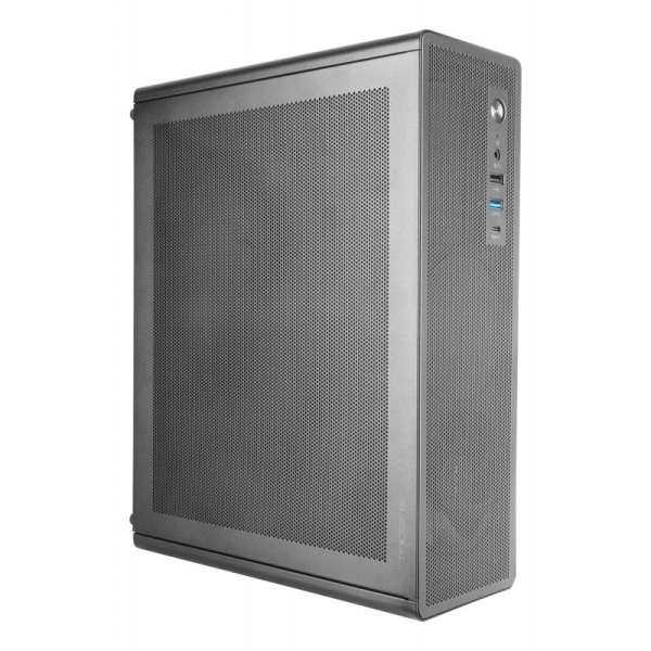 tacens aerom slim 500 caja minitorre ultra compacta micro atx ventilador fdb de 90mm fuente de alimentacion tfx 500w panel frontal y lateral de malla puerto usb a/usb c/audio 334x272x102mm color negro