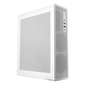 tacens aerom slim 500 caja minitorre ultra compacta micro atx ventilador fdb de 90mm fuente de alimentacion tfx 500w panel frontal y lateral de malla puerto usb a/usb c/audio 334x272x102mm color blanco