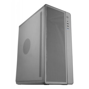 tacens aero caja semitorre atx ventilador ultrasilencioso de 120mm panel frontal y lateral de malla estructura metalica puerto de audio/usb a 414x342x186mm color negro