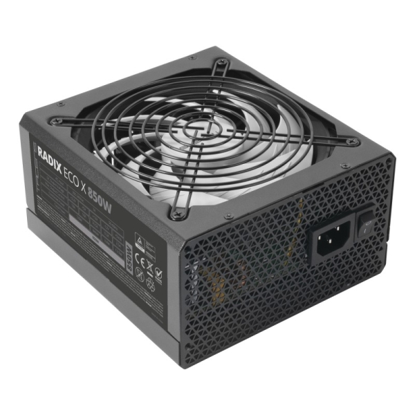 tacens radix eco x 850 fuente de alimentacion 850w atx pfc activo ventilador 140mm de 12db 80 plus silver 160x150x85mm color negro