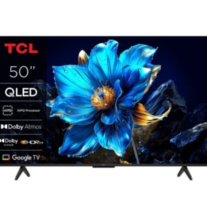 tcl 50p7k televisor smart tv 50" qled ultrahd 4k hdr google tv, wifi, hdmi, usb 2.0, ethernet, bluetooth vesa 300x300mm