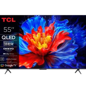tcl 55p8k televisor smart tv 55" qled ultrahd 4k hdr google tv, wifi, hdmi, usb 2.0, ethernet, bluetooth vesa 300x300mm