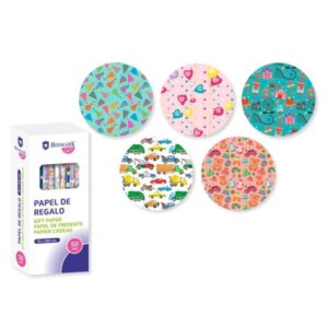 bismark kids rollo de papel regalo medidas 70cmx200cm 5 diseños diferentes