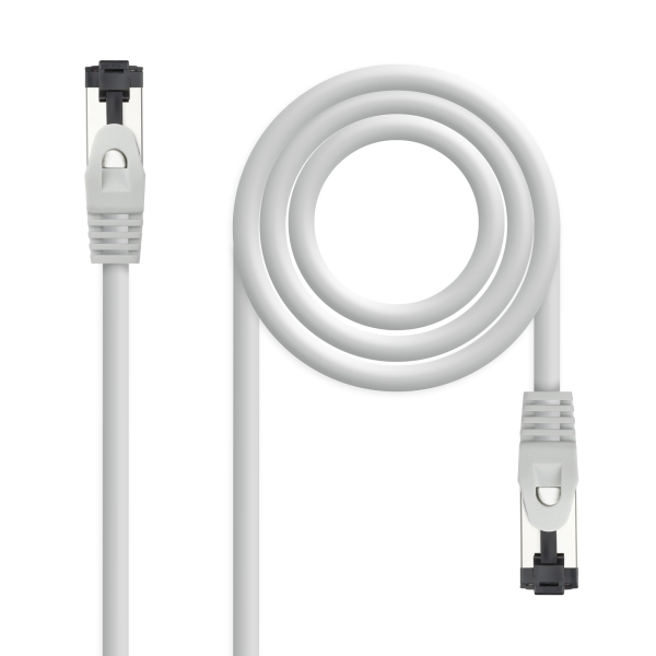 nanocable cable red latiguillo cat.8.1 2ghz lszh sstp awg26 longitud 7m color gris