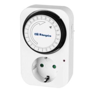 orbegozo pg 02 programador 24 horas potencia hasta 3500w uso facil e intuitivo intervalos de 15 minutos color blanco
