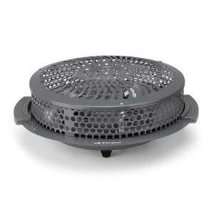 orbegozo br 92 brasero electrico potencia 900w rejilla de seguridad asas de tacto frio 2 niveles de calor 40x15x39cm color gris oscuro