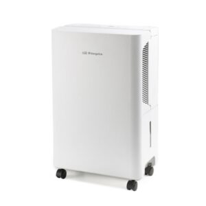 orbegozo dh 1245 deshumidificador potencia 235w absorbe 12 l/dia deposito de 2.5l respetuoso con el medio ambiente temporizador ruedas y asa de transporte 30.1x48.5x19.3cm color blanco