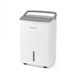orbegozo dh 1655 deshumidificador potencia 230w absorbe 16 l/dia deposito de 4l respetuoso con el medio ambiente temporizador ruedas y asa de transporte 35x49x23.5cm color blanco