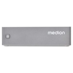 medion s06e md35340 mini barebone intel n100 hdmi, displayport, usb3.2, usb c, rj 45, wifi6, bluetooth color gris