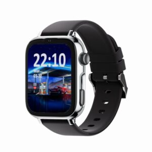 savefamily reloj inteligente smartwatch infantil savewatch plus 2 pantalla amoled carcasa plateada correa silicona negra