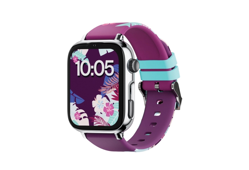 savefamily reloj inteligente smartwatch infantil savewatch plus 2 pantalla amoled carcasa plateada correa silicona maui