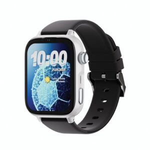 savefamily reloj inteligente smartwatch infantil savewatch plus 2 pantalla amoled carcasa blanca correa silicona negra