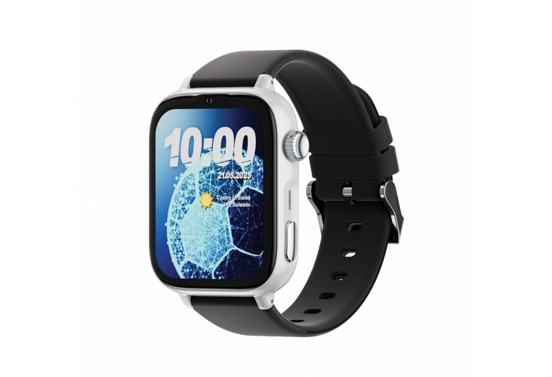savefamily reloj inteligente smartwatch infantil savewatch plus 2 pantalla amoled carcasa blanca correa silicona negra