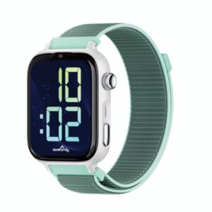 savefamily reloj inteligente smartwatch infantil savewatch plus 2 pantalla amoled carcasa blanca correa tela ocean