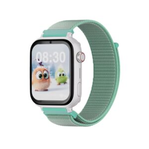 savefamily reloj inteligente smartwatch infantil savewatch plus con gps y llamada ip67 boton sos carcasa blanca correa tela ocean